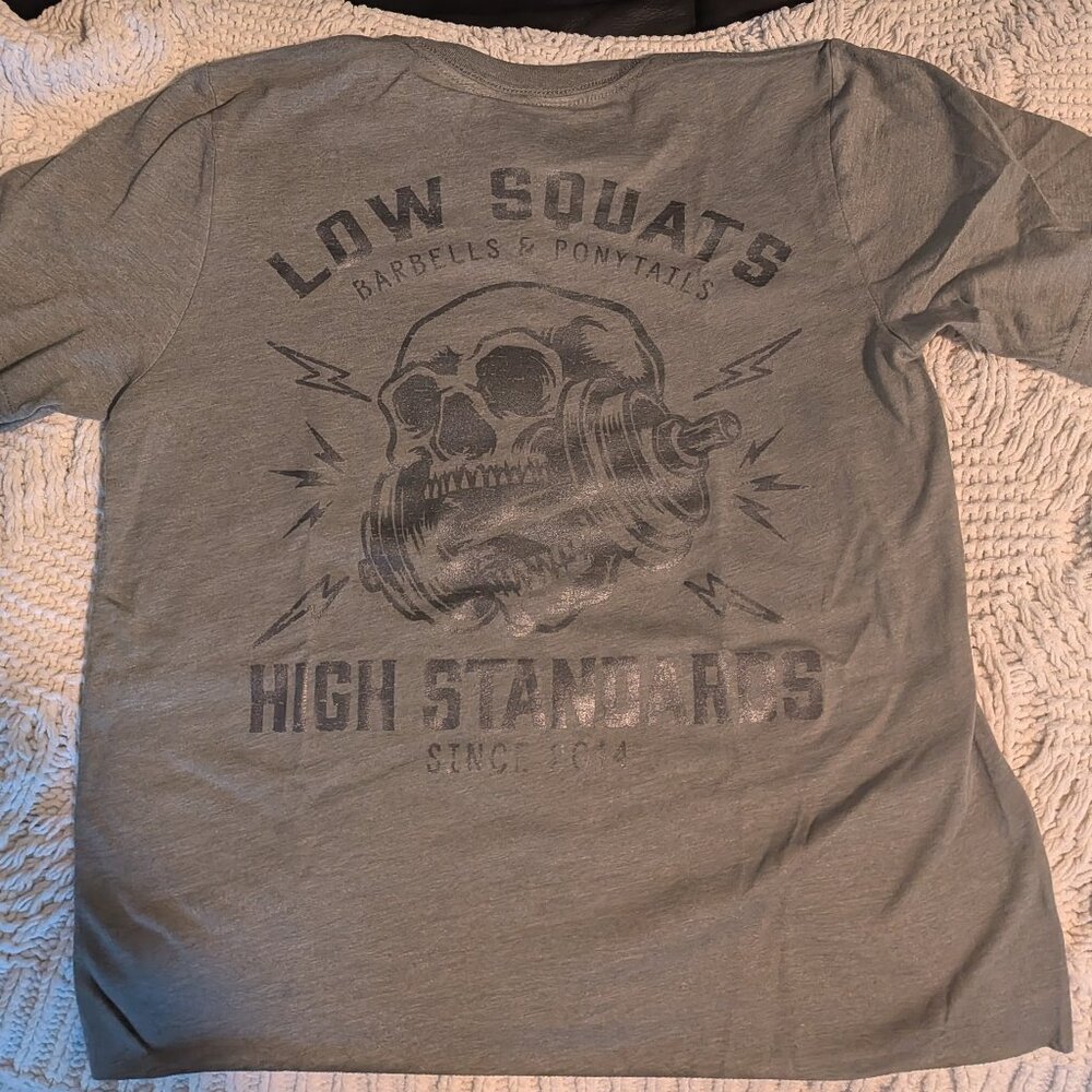 Barbells And Ponytails Crop "Heavy Metal" S/S Tee T-Shirt Sz XS New